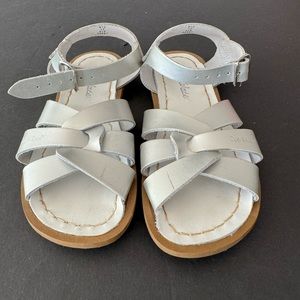 Saltwater Silver Sandals Size 12